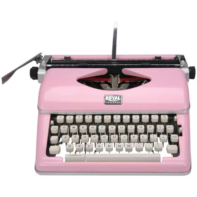 Alt view image 2 of 6 - 79105Y Classic Manual Typewriter (Pink)