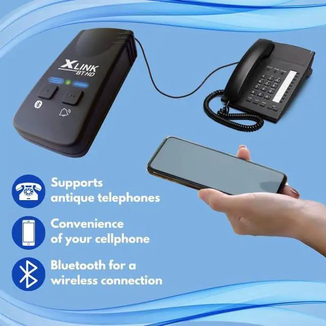 Alt view image 3 of 6 - Xtreme Technologies BT HD - Only High Definiton Audio Bluetooth Cell to Home Telephone Adapter (One Cell Phone)
