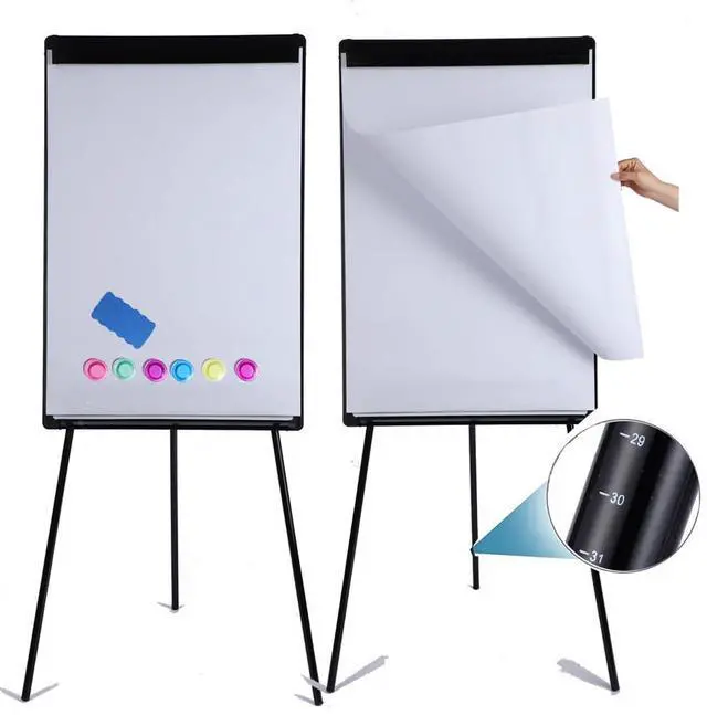 Main image of Whiteboard Easel 36" x 24", 2 Pack Magnetic Dry Erase Easel on Tripod Stand | Height Adjustable 3' x 2' Magnetic Dry Erase Board on Tripod Stand, Includes Flip Chart Paper Pad,for Office Home & Classr