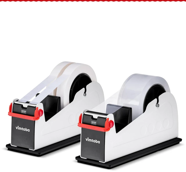 Main image of Desktop Tape Dispenser, Heavy Duty 2-Inch Dual Roll with Non-Slip Base, 2-Pack