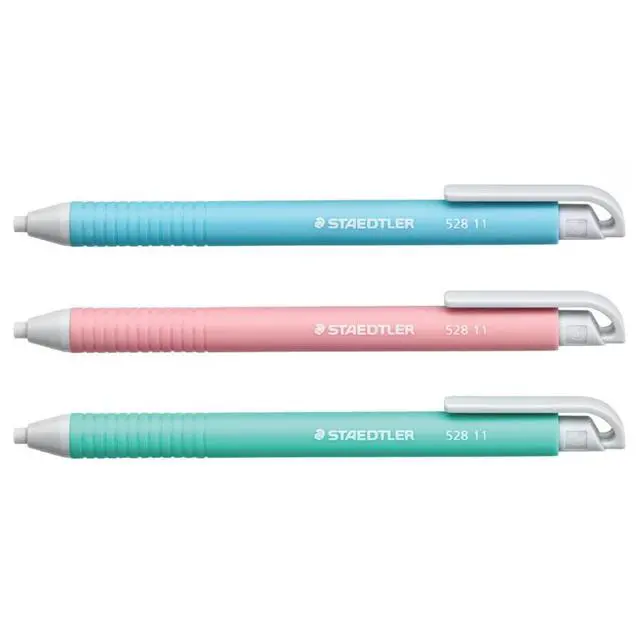 Alt view image 4 of 6 - Vinyl Eraser Holder, 18-Pack | Soft Latex-Free Vinyl, Smudge-Free Clean Erasing for Drawing, Drafting, School & Office Use