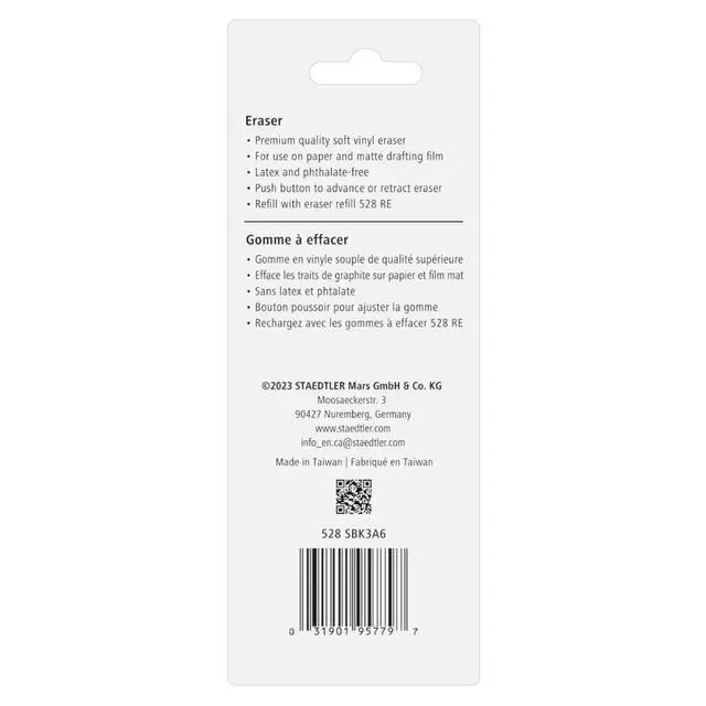 Alt view image 6 of 6 - Vinyl Eraser Holder, 18-Pack | Soft Latex-Free Vinyl, Smudge-Free Clean Erasing for Drawing, Drafting, School & Office Use