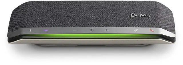 Alt view image 2 of 5 - Poly - Sync 40+ Bluetooth Smart Speakerphone (Plantronics) - Flexible Work Spaces - Connect to PC/Mac via Included BT600 Dongle and Smartphones via Bluetooth - Works with Teams, Zoom & More