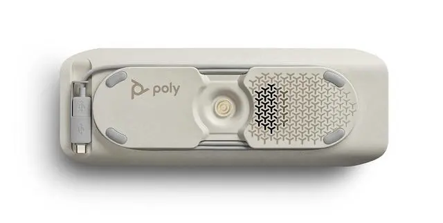 Alt view image 5 of 5 - Poly - Sync 40+ Bluetooth Smart Speakerphone (Plantronics) - Flexible Work Spaces - Connect to PC/Mac via Included BT600 Dongle and Smartphones via Bluetooth - Works with Teams, Zoom & More