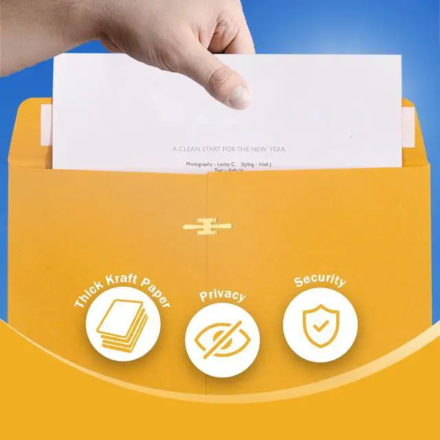 Alt view image 4 of 6 - 100 Pack 14x18 inch Clasp Envelopes | Large Manilla Envelopes, Clasp and Gummed Closures, For Mailing Legal-Sized Papers, Large Prints, Photographs, Posters
