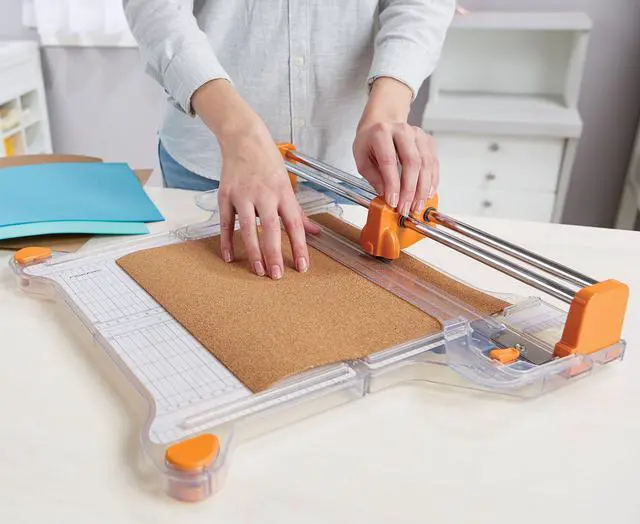 Alt view image 4 of 6 - ProCision Rotary Bypass Paper Trimmer, 12" Cut Length, Self-Sharpening, Paper Trimmer for Crafting and Scrapbooking, Arts and Crafts Supplies, Photo Cutter