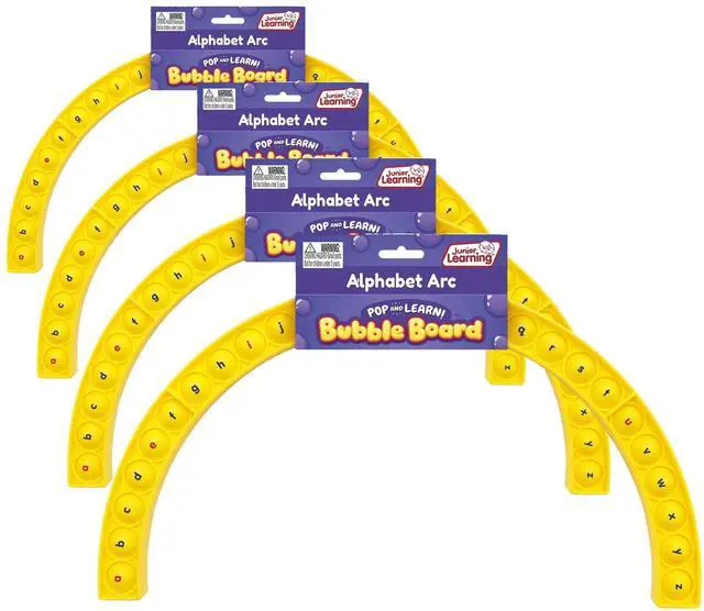 Main image of Alphabet Arc Bubble Board, Double-Sided, Ages 4-7, Letter Recognition, K-2 (Pack of 4)
