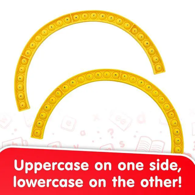 Alt view image 3 of 6 - Alphabet Arc Bubble Board, Double-Sided, Ages 4-7, Letter Recognition, K-2 (Pack of 4)