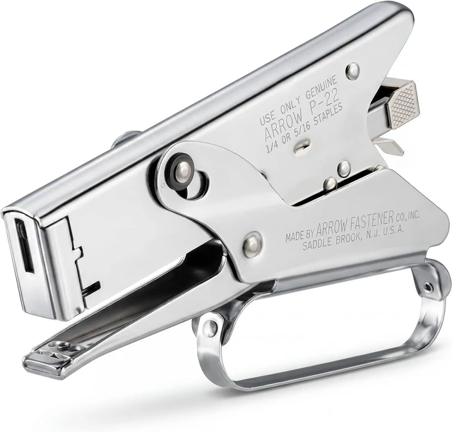 Main image of P22 Heavy Duty Handheld Plier Stapler for Crafts, Office, and Insulation, Uses 1/4-Inch and 5/16-Inch Staples (Pack of 6)