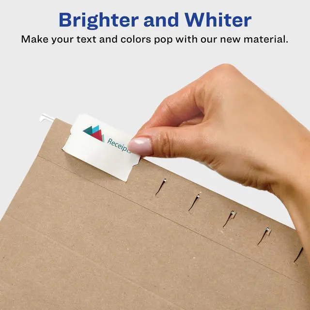 Alt view image 2 of 6 - Printable Hanging Tabs, 1/5 Tab, 2 1/16, White, 5 Packs (5567)
