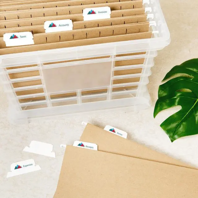 Alt view image 4 of 6 - Printable Hanging Tabs, 1/5 Tab, 2 1/16, White, 5 Packs (5567)