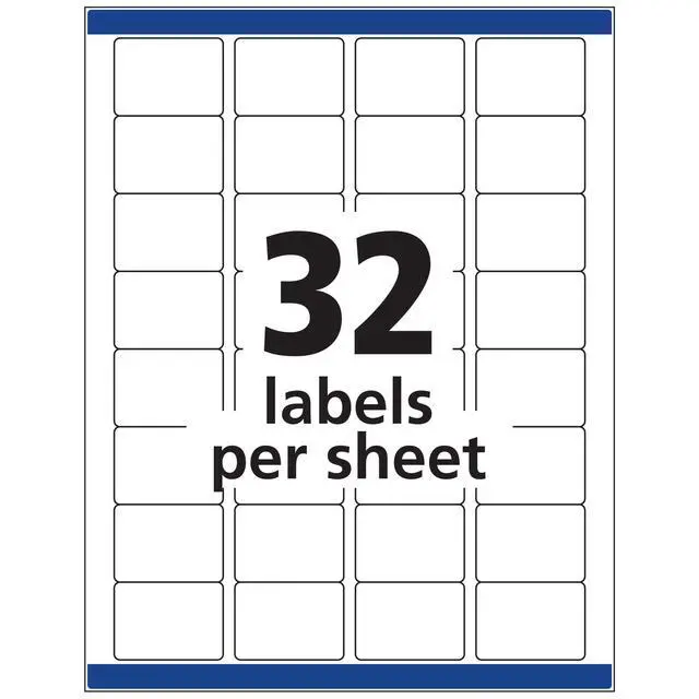 Alt view image 5 of 6 - ID Labels, Permanent Adhesive, 1.25" x 1.75" | Sure Feed Technology | 480 Labels, Pack of 5