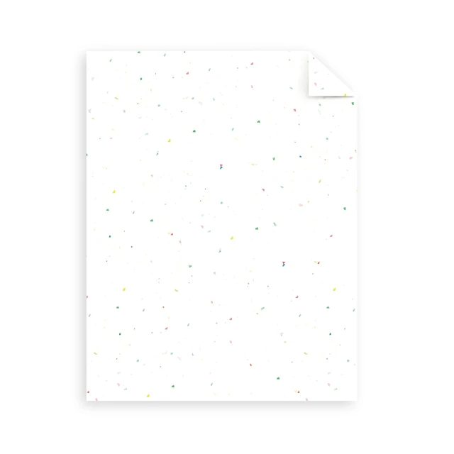 Alt view image 2 of 5 - Mega Collection, Colored Cardstock, Bright Confetti White, 320 Sheets, 65 lb/176 GSM, 8.5" x 11" (91683)