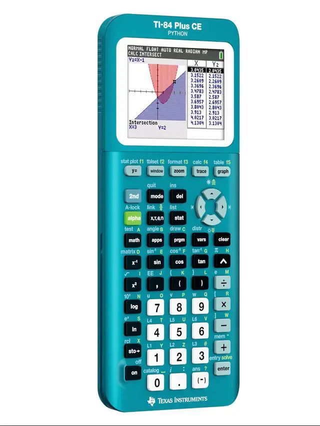 Alt view image 3 of 6 - TI-84 Plus CE Graphing Calculator, Trinomial Teal