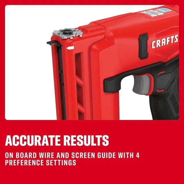 Alt view image 5 of 6 - V20 Staple Gun, 3/8 in. Wide Crown Stapler, Cordless Staple Gun Battery Powered, Tool Only (CMCN410B)