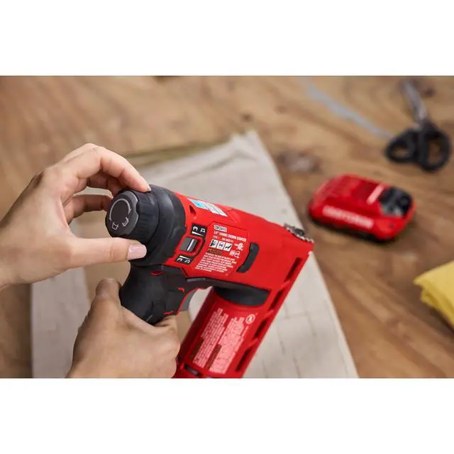 Alt view image 6 of 6 - V20 Staple Gun, 3/8 in. Wide Crown Stapler, Cordless Staple Gun Battery Powered, Tool Only (CMCN410B)