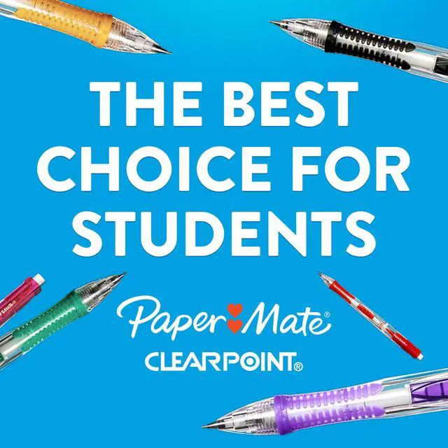Alt view image 2 of 6 - Clearpoint Mechanical Pencils, 0.7mm HB #2 Pencil Lead, 2 Pencils, Assorted Fashion Barrel Colors, 60 Count - Back to School Essentials, Note-Taking, Teacher Supplies, Pack of 6