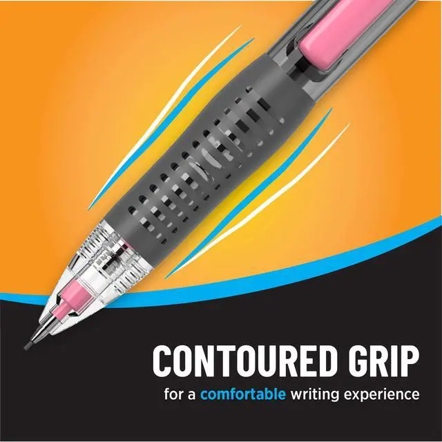Alt view image 5 of 6 - Break-Resistant Mechanical Pencils with Erasers, No. 2 Medium Point (0.7mm), 12-Count Pack, Perfect Teacher Appreciation Gifts (Pack of 4)