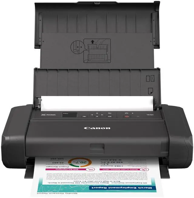 Main image of PIXMA TR160 Wireless Portable Lightweight Compact Printer, 50-Sheet Paper Tray and 1.44" Display - Print On-The-Go