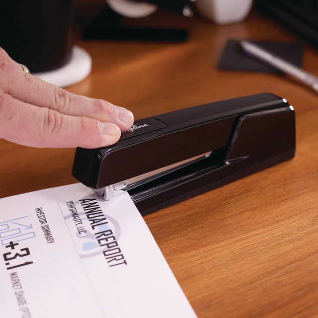 Alt view image 3 of 6 - Stapler,30 Sheet Capacity,747 Classic Stapler,Jam Free,Metal,Black (74701),(Pack of 12)