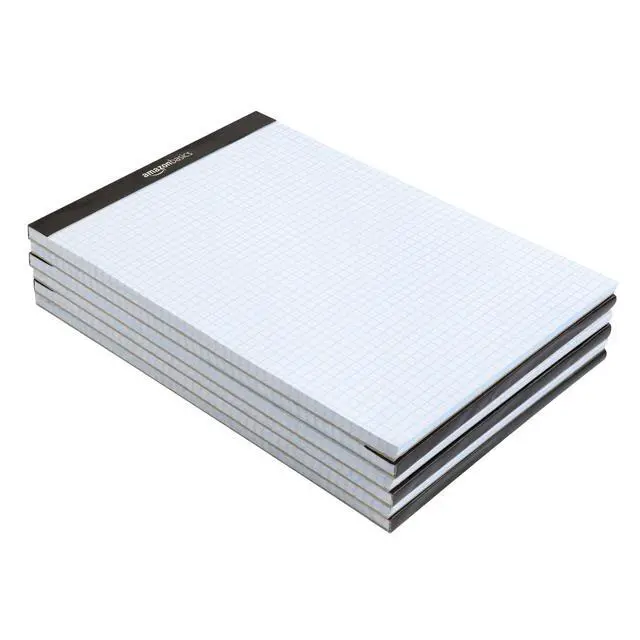 Alt view image 3 of 5 - Quad-Ruled Graph Paper Pad, 4x4 Grid, Perforated Sheets, Letter Size 8.5" x 11", White, 100 Sheets per Pad, (Pack of 36)