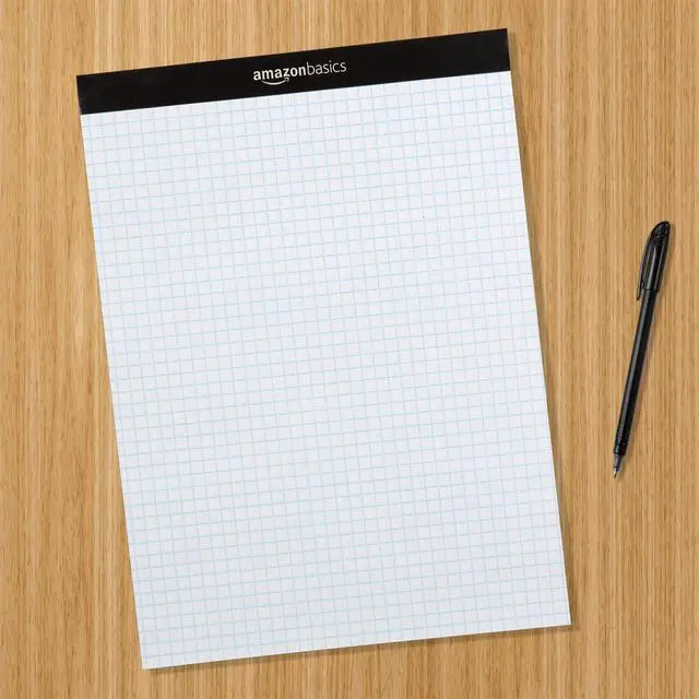 Alt view image 5 of 5 - Quad-Ruled Graph Paper Pad, 4x4 Grid, Perforated Sheets, Letter Size 8.5" x 11", White, 100 Sheets per Pad, (Pack of 36)