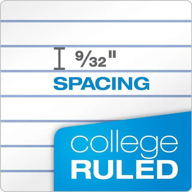 Alt view image 4 of 6 - Loose Leaf Paper,500 Sheets,College Rule Filler Notebook Paper,8-1/2" x 11",3-Hole Punched Fits 3-Ring Binders (62349),(Pack of 10)