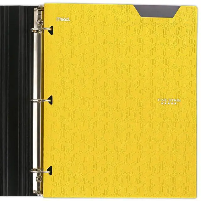 Alt view image 4 of 6 - 2-Pocket Folder,Plastic Folder with Stay-Put Tabs,Fits 3-Ring Binder,Holds 8-1/2" x 11" Paper,Tidewater Blue,White,Amethyst Purple,Harvest Yellow (38065),4 Count (Pack of 6)