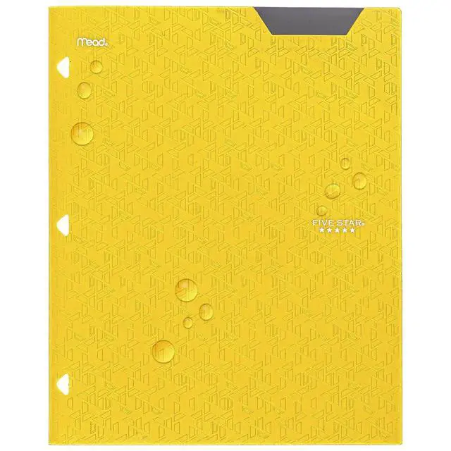 Alt view image 5 of 6 - 2-Pocket Folder,Plastic Folder with Stay-Put Tabs,Fits 3-Ring Binder,Holds 8-1/2" x 11" Paper,Tidewater Blue,White,Amethyst Purple,Harvest Yellow (38065),4 Count (Pack of 6)