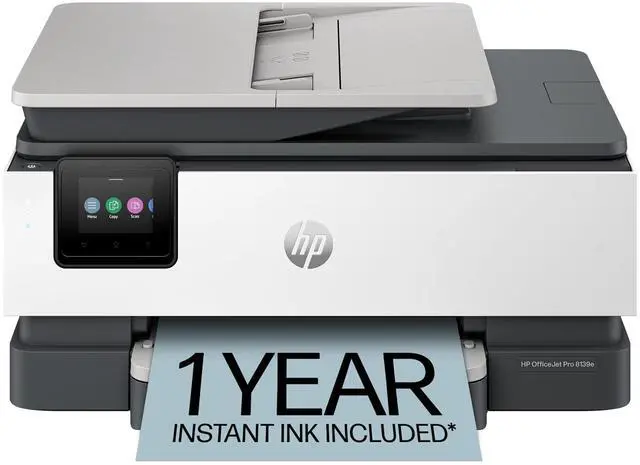Main image of OfficeJet Pro 8139e Wireless All-in-One Color Inkjet Printer, Print, scan, Copy, fax, ADF, Duplex Printing Best-for-Home Office, 1 Year Instant Ink Trial Included, AI-Enabled (40Q51A)