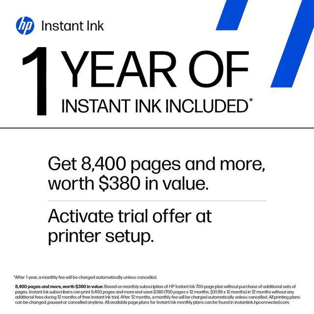 Alt view image 3 of 6 - OfficeJet Pro 8139e Wireless All-in-One Color Inkjet Printer, Print, scan, Copy, fax, ADF, Duplex Printing Best-for-Home Office, 1 Year Instant Ink Trial Included, AI-Enabled (40Q51A)
