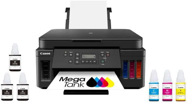 Main image of PIXMA G6020 All-in-One Supertank Wireless (Megatank) Printer, Copier and Scan with Mobile Printing, Black, Works with Alexa | Refillable Gi-20 Ink, Up to 6, 000 B and W or 7, 700 Color Pages, 250-Shee