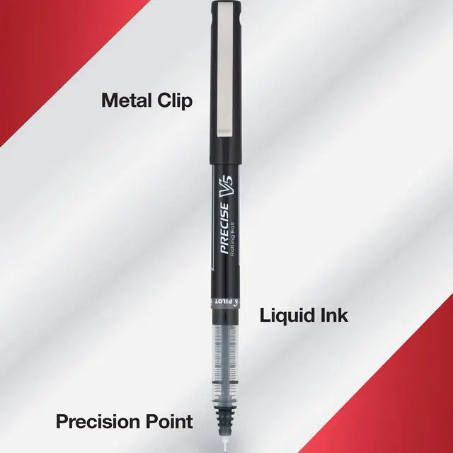Alt view image 5 of 6 - Precise V5 Capped Liquid Ink Rollerball Pens, Extra Fine Point Ink Pens 0.5 mm, Colored, Assorted Colors, Deal for School, Journaling, & Office Writing (Pack of 120)