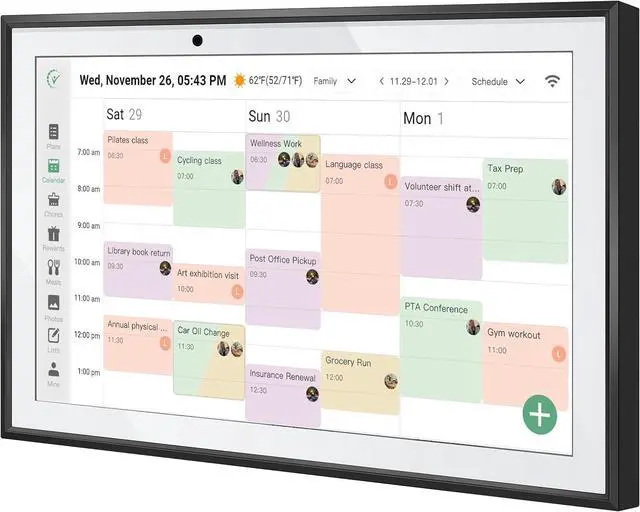 Main image of WiFi Digital Calendar Smart Family Planner,Chore Charts, AI Meal Planning, Smart Touchscreen Interactive Display for Schedules and Cloud Photo Desk Calendar Refills, 10.1''