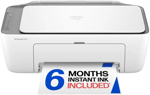 Main image of DeskJet 2923 Wireless All-in-One Color Inkjet Printer, Scanner, Copier, 6 Month Trial of Instant Ink Included, AI-Capable (B18JWA)