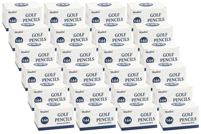 Main image of Golf Pencils, #2 HB, 3.5" Mini Pencils, Pre-Sharpened, 3456 Count | 24 Boxes, Short Pencils Bulk, Small Half Pencils for Kids