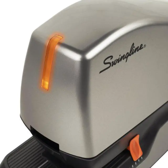 Alt view image 5 of 6 - Electric Stapler, 60 Sheet Capacity, Optima 60, Jam Free, Auto or Manual, Black and Silver (48210)