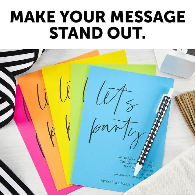 Alt view image 4 of 5 - Mega Collection, Colored Cardstock, Bright Lime Green, 320 Sheets, 65 lb/176 gsm, 8.5" x 11" - MORE SHEETS! (91698) (Pack of 6)