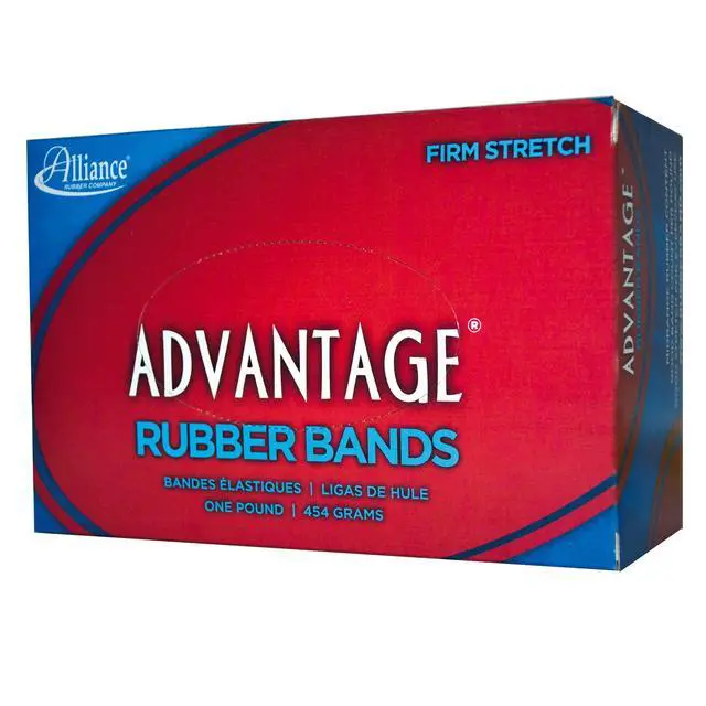 Alt view image 3 of 6 - Rubber 27405 Advantage Rubber Bands Size #117B, 1 lb Box Contains Approx. 200 Bands (7" x 1/8", Natural Crepe), Beige (Pack of 10)