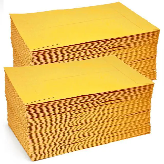Main image of #1 4800 Pcs Small Coin Envelopes 2.25" x 3.5" with Gummed Flap, Yellow Kraft Mini Envelopes for Storing Keys, Stamps, Seeds, Tips and Small Items (4800)
