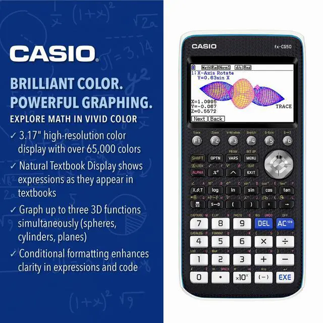 Alt view image 4 of 6 - PRIZM FX-CG50 Color Graphing Calculator