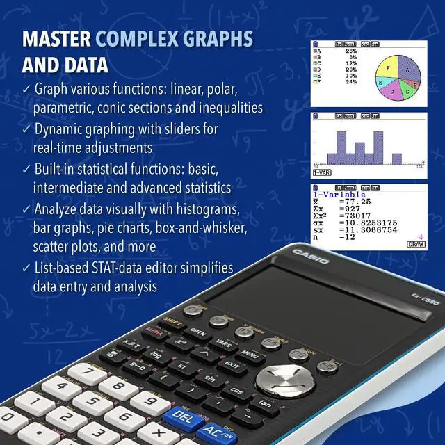Alt view image 6 of 6 - PRIZM FX-CG50 Color Graphing Calculator