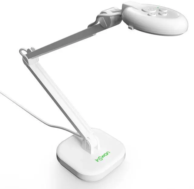 Main image of INS-2 UHD 4K 13MP Document Camera, Built-in LED, Mic, A3 Capture | Dual AutoFocus, Plug & Play, Compatible with Mac, Windows, Chromebook, Ideal for large documents, artworks, big classrooms