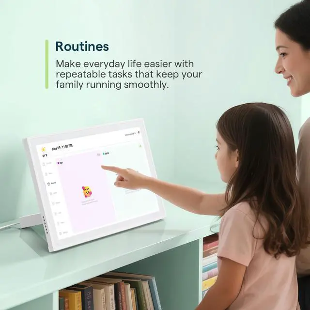 Alt view image 6 of 6 - Digital Calendar, 10.1inch Smart WiFi Electronic Calendar&Chore Chart, IPS Touch Screen HD Display for Family Schedules, Share Moments Instantly from Anywhere