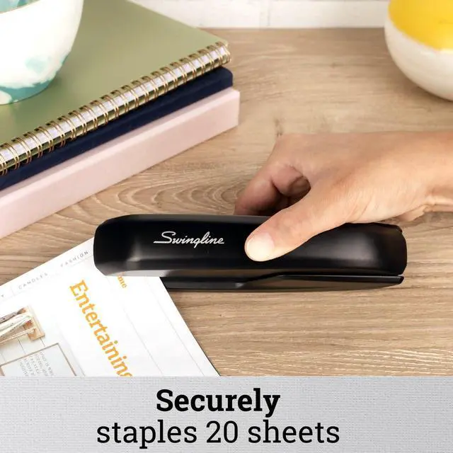 Alt view image 2 of 6 - Standard Stapler, 20 Sheet Capacity, Eco Version, Jam Free, Black (54501) (Pack of 12)