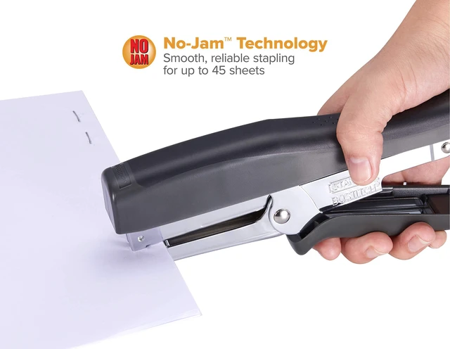 Alt view image 2 of 6 - Office B8 Xtreme Duty 45 Sheet Plier Stapler, Black (B8HDP) (Pack of 6)