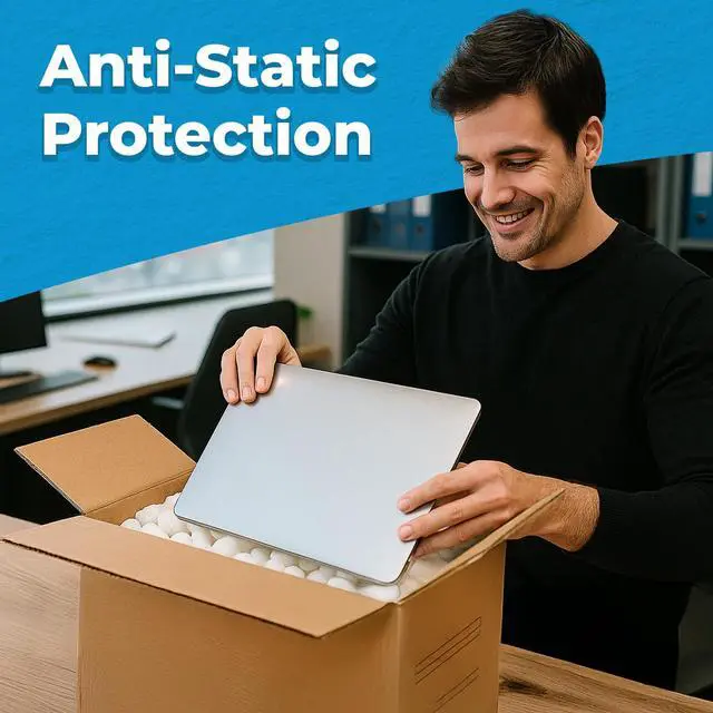 Alt view image 4 of 6 - MagicWater Packing Peanuts for Shipping - 3.5 Cu Ft - Bio Tube Recycled Compostable & Biodegradable Void Filler - Cushion for Shipping Packaging - Dust-Free & Abrasion Resistant - Non Styrofoam
