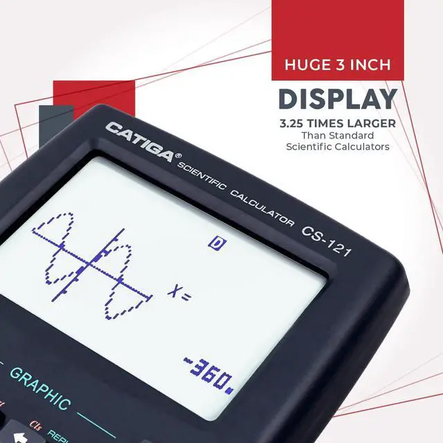 Alt view image 6 of 6 - Scientific Calculators with Graphic Functions, Graphing Calculators with Multiple Modes, Scientific Calculators for Students, High School or College Courses, 2 Pack, CS-121