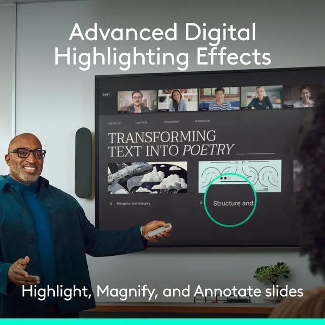 Alt view image 4 of 6 - Spotlight 2 Presentation Remote Wireless Clicker Haptics - Sand | Haptics, digital highlighting, customizable actions, laser pointer, quick charge, Bluetooth, USB-C