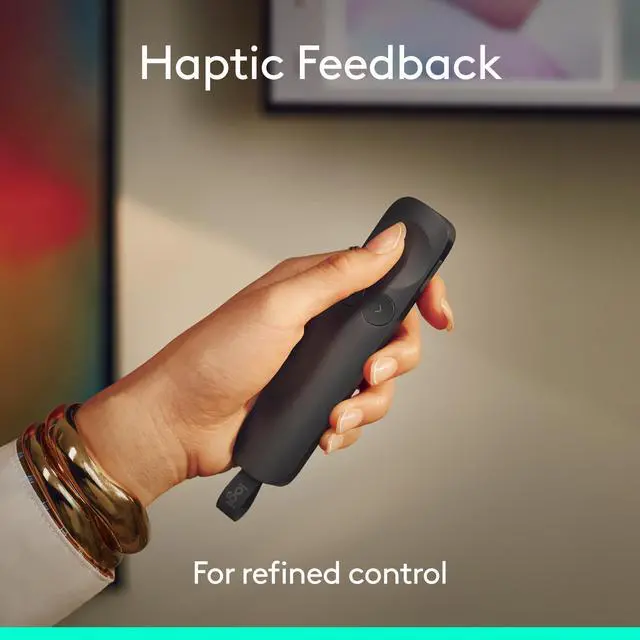 Alt view image 3 of 6 - Spotlight 2 Presentation Remote Wireless Clicker Haptics - Black | Digital Highlighting, Customizable Actions, Laser Pointer, Quick Charge, Bluetooth, USB-C